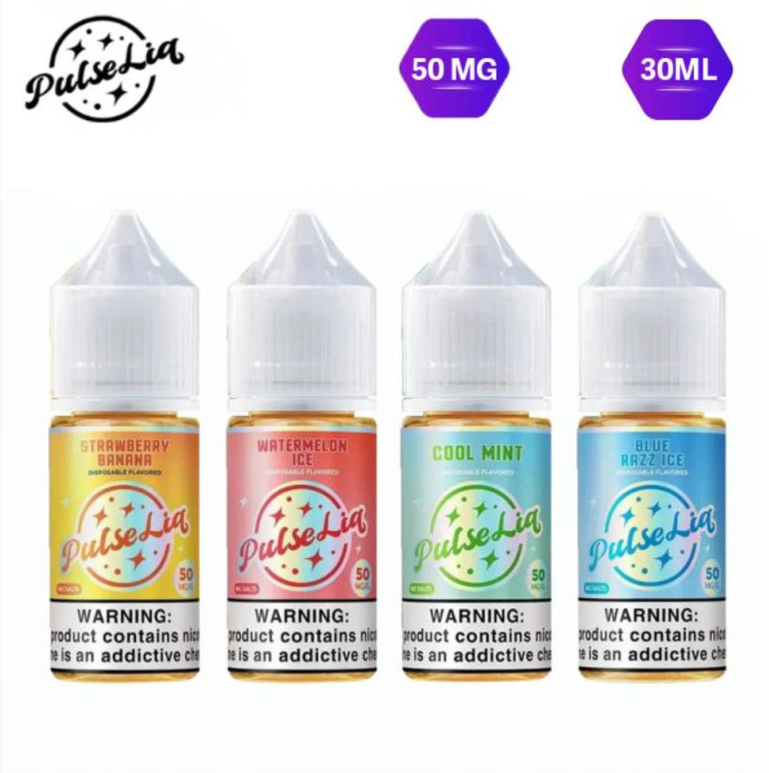 Pulse Liq 30ml salt E-Juice 30MG, 50MG