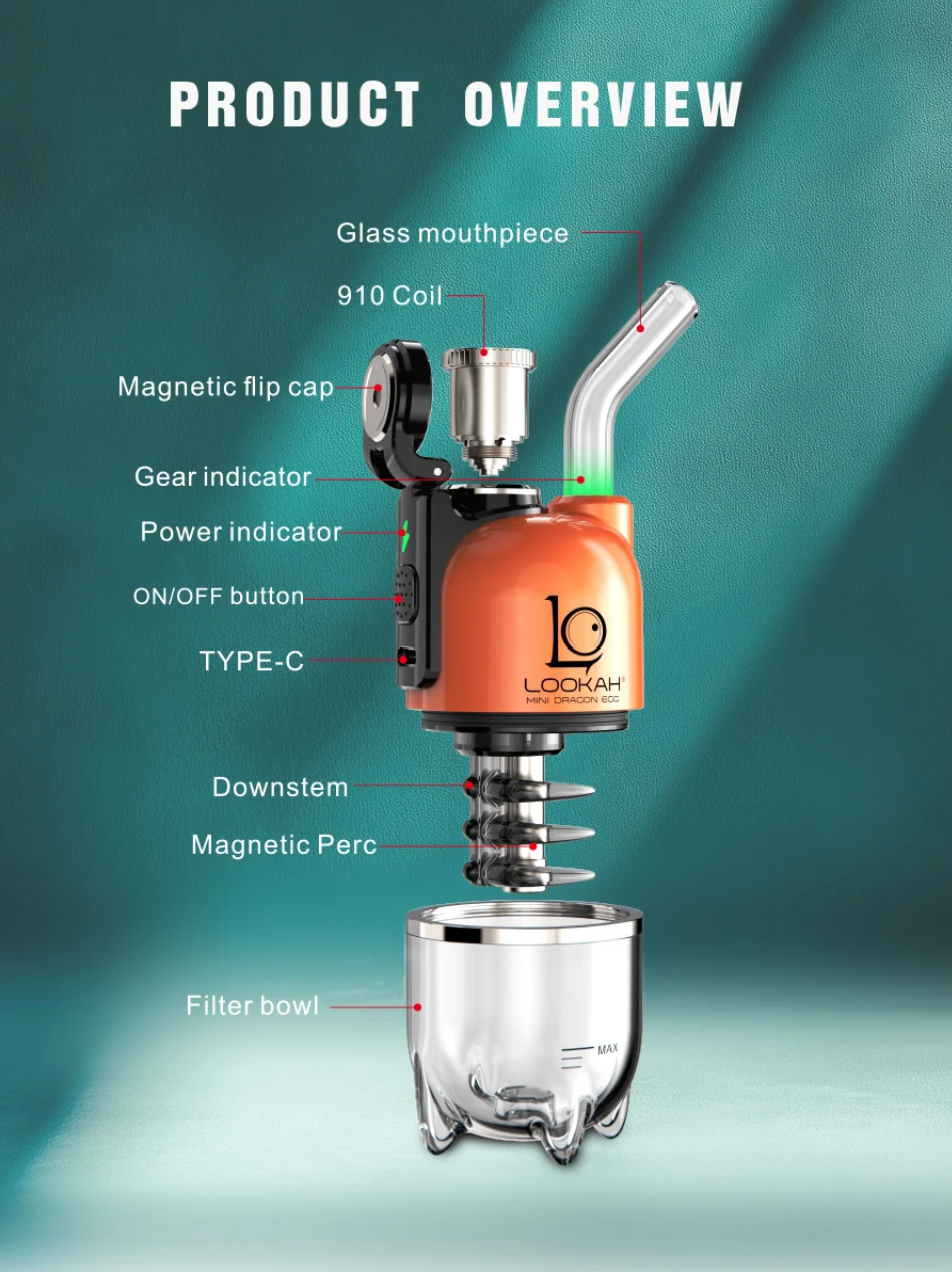 Lookah Dragon Egg Ultra-Portable Electric Dab Rig