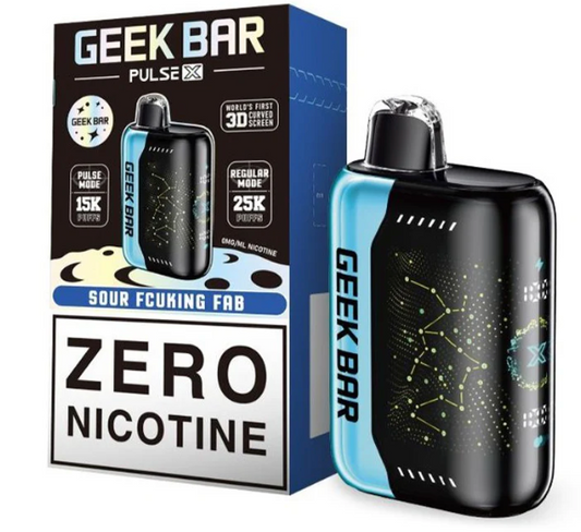 Geek Bar Pulse X -25k Puffs  0% Nicotine (Zero Nic)